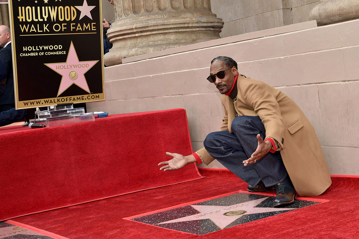 Snoop Dogg Receives Hollywood Star